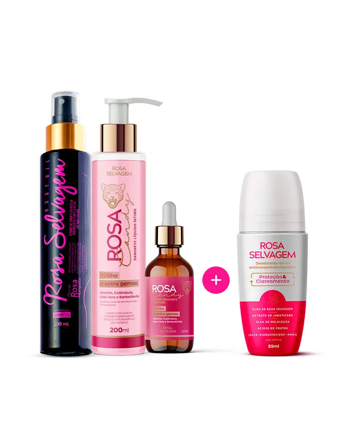 KIT ROSA CANDY - CLAREAMENTO COMPLETO